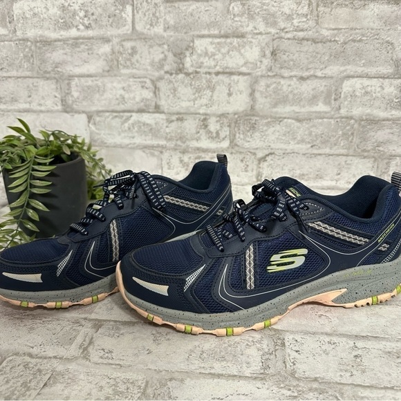 Skechers Hillcrest -‎ Vast Adventure Navy Memory Foam Trail Casual Sneakers 11 - Picture 6 of 9